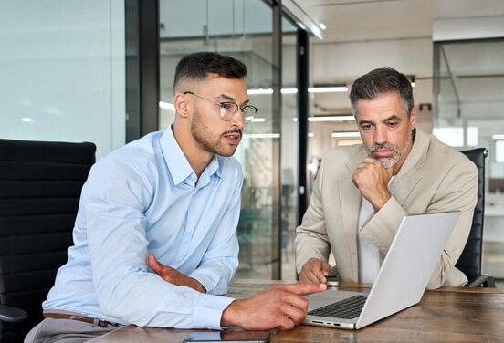 Two,Busy,Professional,Business,Men,Executive,Team,,Male,Partners,Working