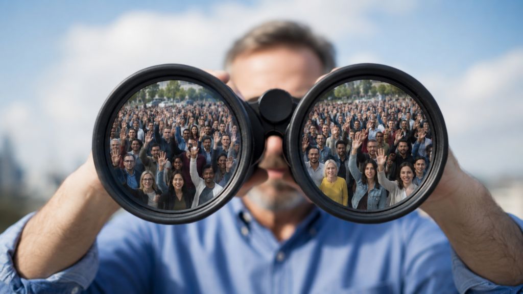 Fractional CMO leading a marketing agency search with executive leadership team