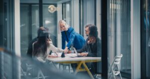 CEO interviewing a fractional CTO candidate for technology leadership