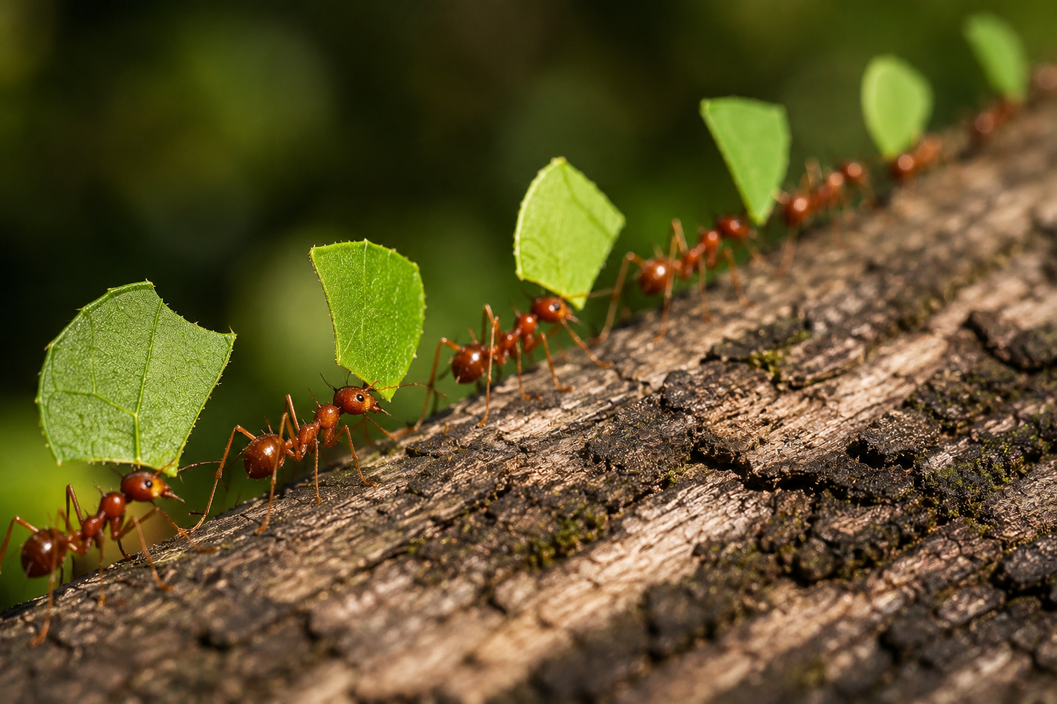 Business leaders collaborating as a team, illustrating organizational teamwork, communication, accountability, and coordinated leadership inspired by ant colonies.